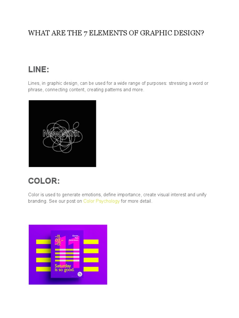 Visual Elements of Graphic Design Explained for Beginners