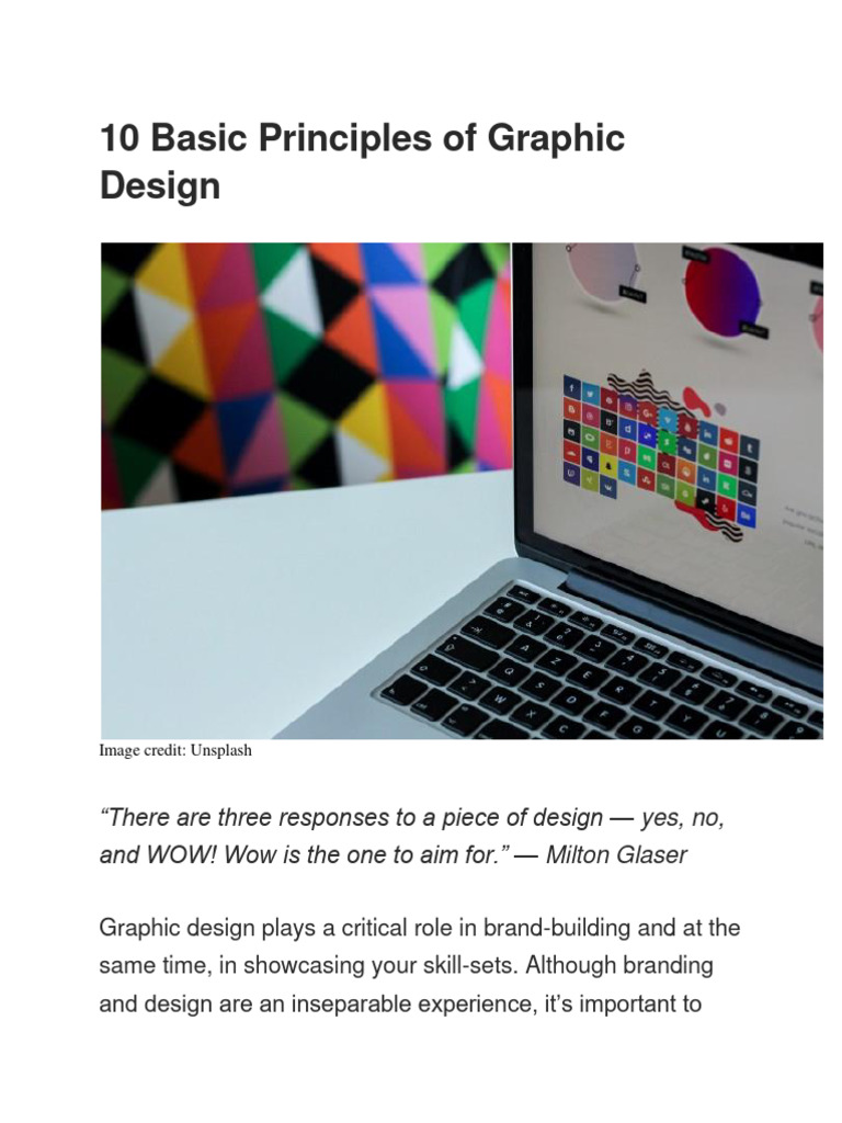 The Essential Principles of Graphic Design Explained Simply